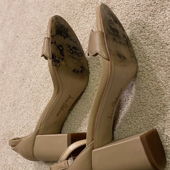Sam Edelman Cream Heels Size 8 - Picture 4 of 4